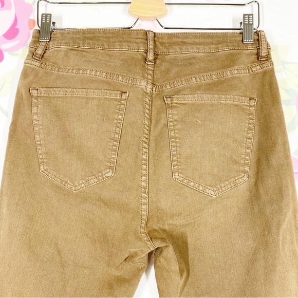 Free People Brown Distressed Frayed Skinny Denim Jeans 30 - Picture 8 of 10